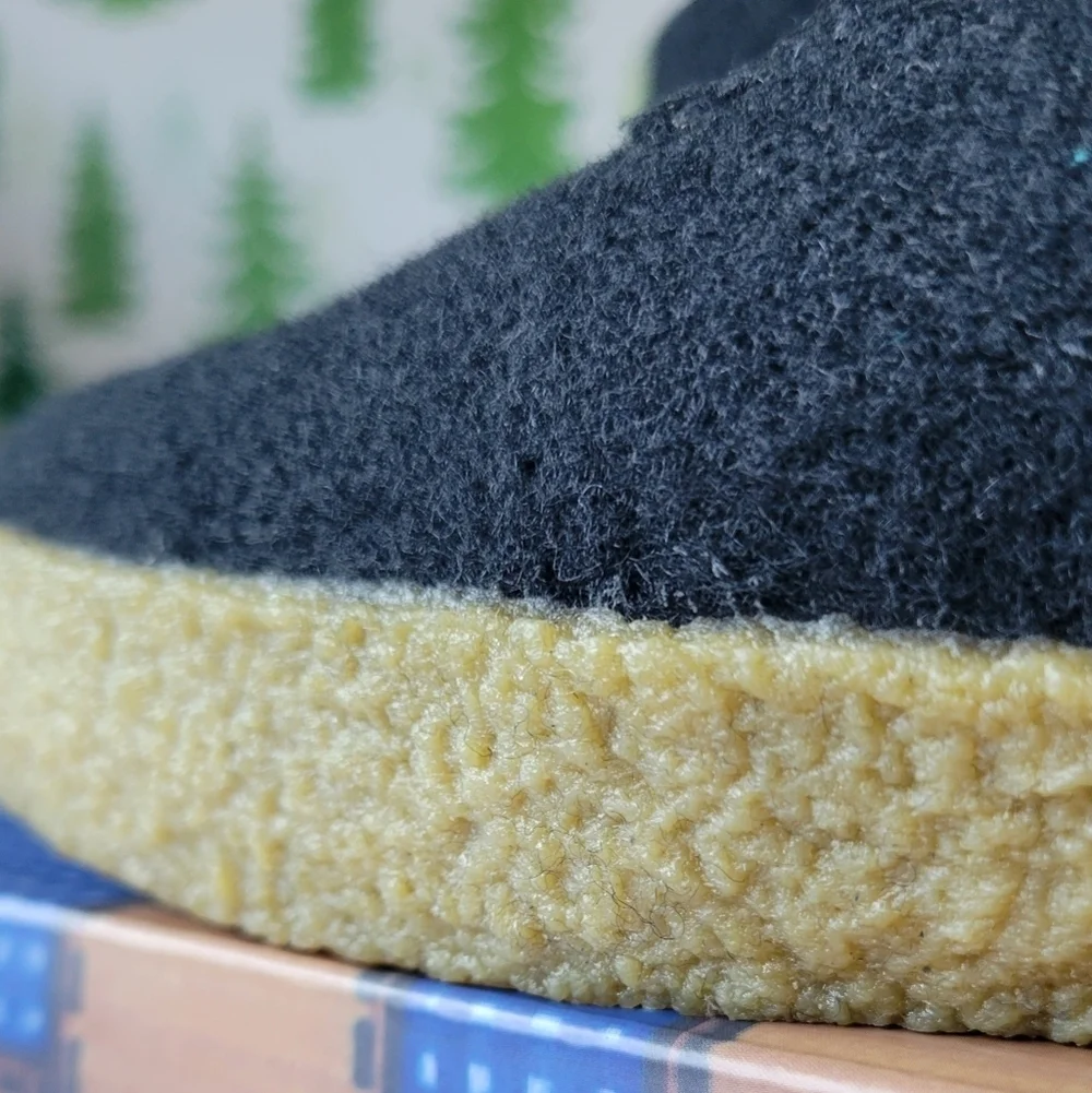 New 40 F-troupe Black Wool Chukka Style Shoes.